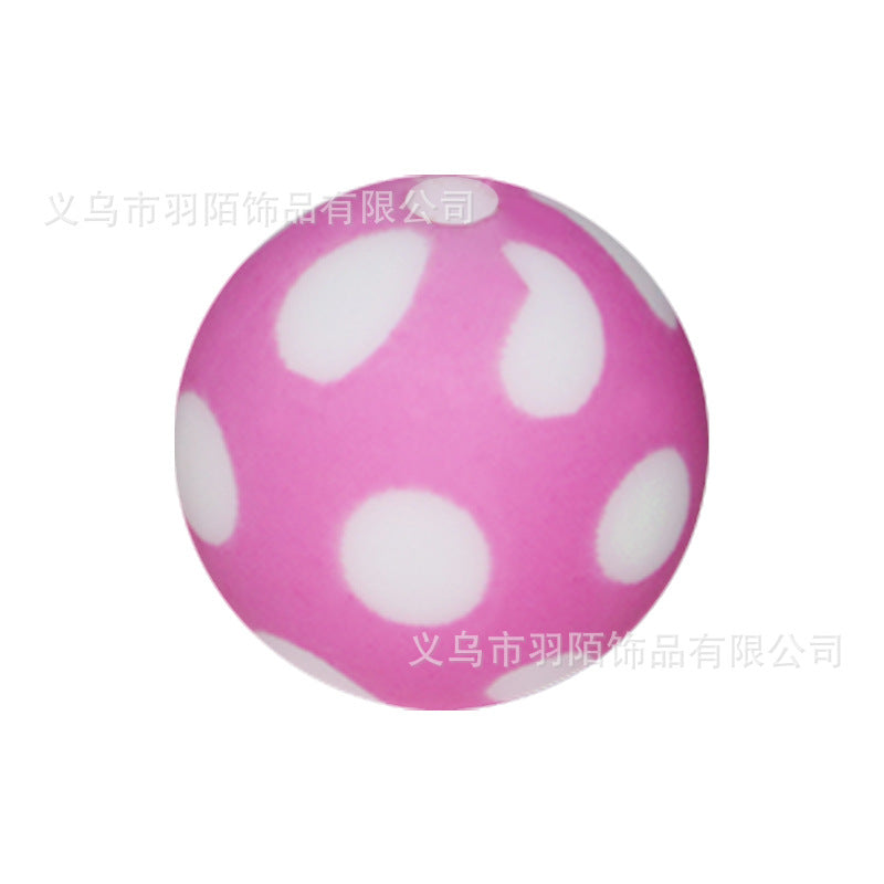 Wholesale 50PCSPolka Dot Cartoon Leopard Print Silicone Balls